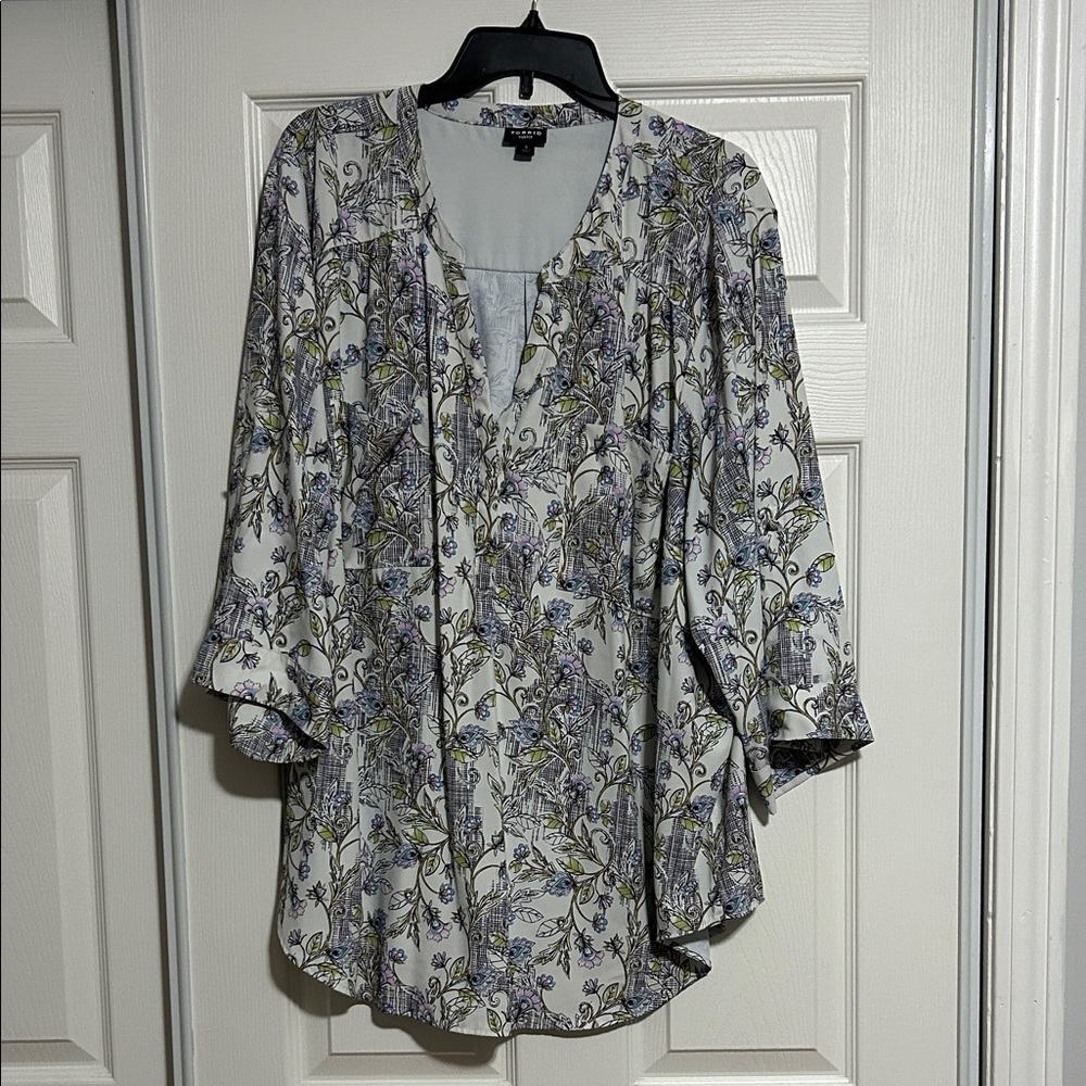 Torrid Multicolor Floral Blouse